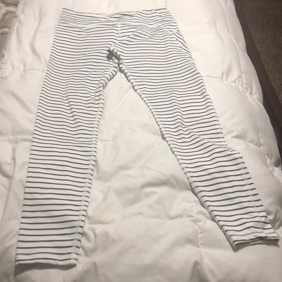 White&black stripes leggings long leg - Picture 1 of 4